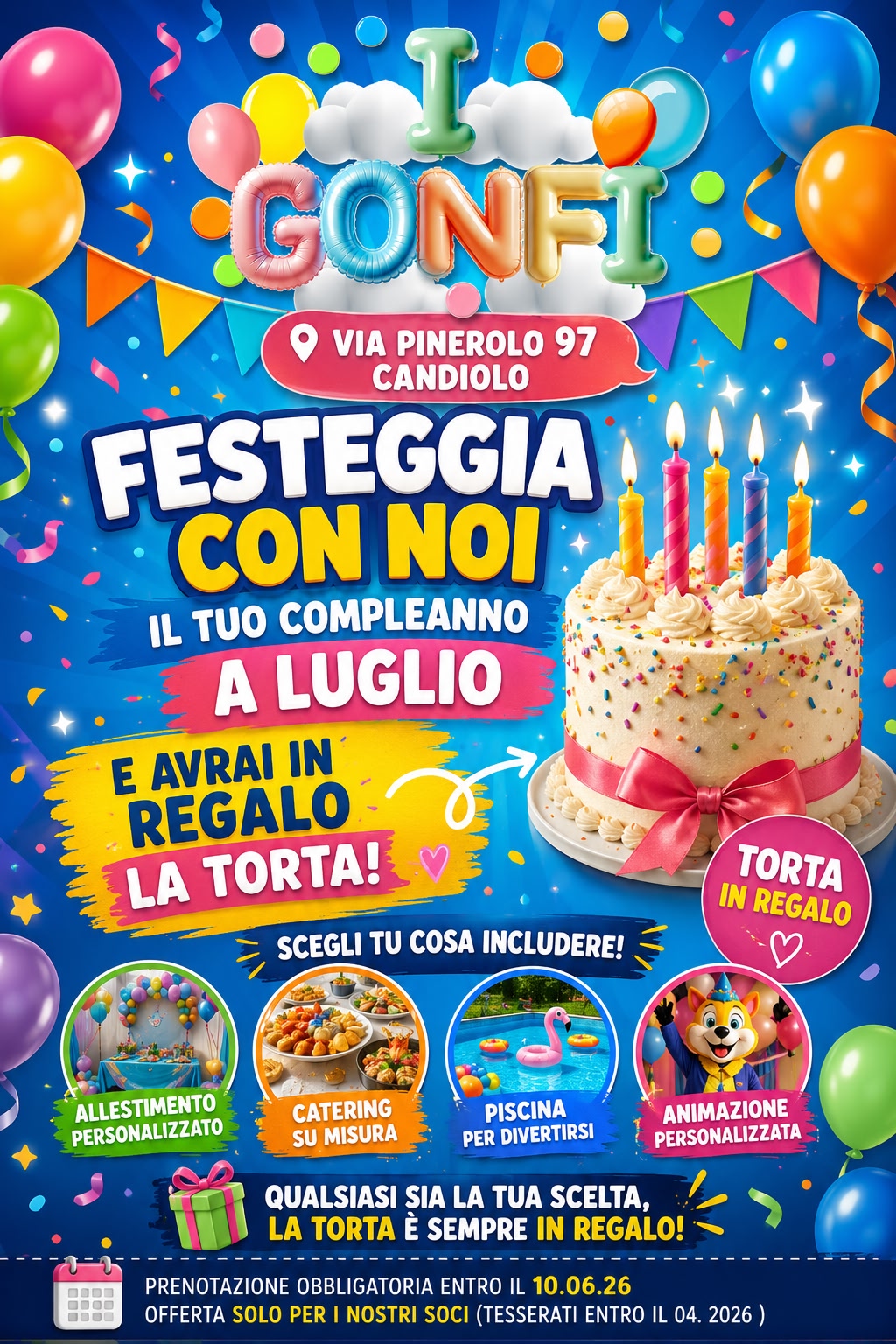 A luglio il compleanno diventa ancora più speciale